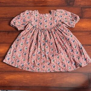 Pink Chicken Floral Patterned Dress